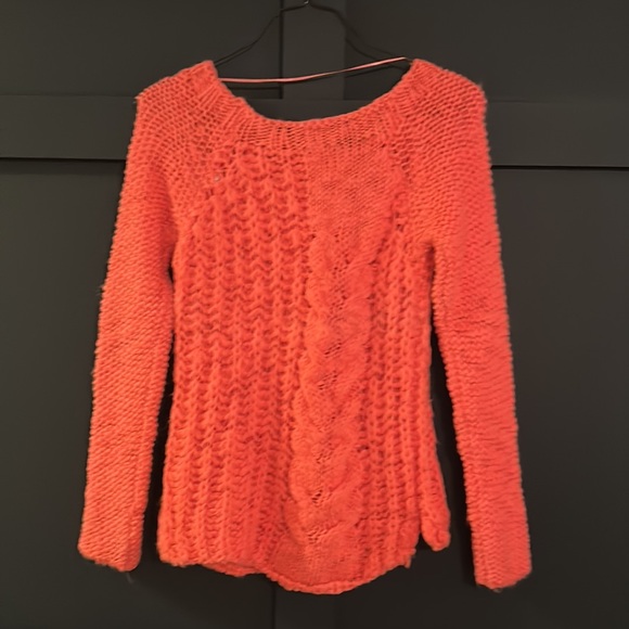 Free People neon pink sweater - Picture 2 of 4